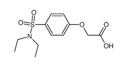 (4-diethylsulfamoyl-phenoxy)-acetic acid Structure