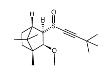 (Ss,1R,2S,3R)-2-methoxy-3-(3,3-dimethyl-1-butynylsulfinyl)bornane Structure