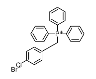 (4-chlorophenyl)methyl-triphenylphosphanium,bromide Structure
