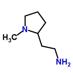 N-甲基-2-(2-氨乙基)-吡咯烷结构式