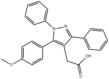 5-(4-Methoxyphenyl)-1,3-diphenyl-1H-pyrazole-4-acetic acid picture