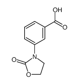 3-(2-氧代-1,3-恶唑烷基-3-基)苯甲酸结构式