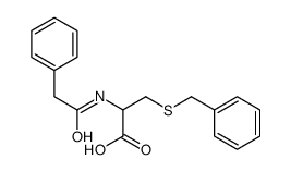3-benzylsulfanyl-2-[(2-phenylacetyl)amino]propanoic acid结构式