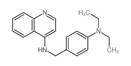 N-[(4-diethylaminophenyl)methyl]quinolin-4-amine Structure