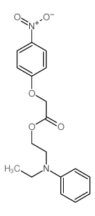 Acetic acid,2-(4-nitrophenoxy)-, 2-(ethylphenylamino)ethyl ester Structure