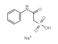 Ethanesulfonic acid,2-oxo-2-(phenylamino)-, sodium salt (1:1) Structure
