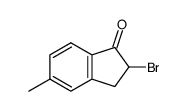 2-BROMO-2,3-DIHYDRO-5-METHYL-1H-INDEN-1-ONE结构式