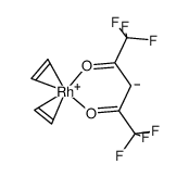 Rh(κ(2)-1,1,1,3,3,3-hexafluoroacetylacetonate)(C2H4)2 Structure