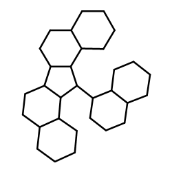 13-[Decahydro-1-naphthyl]eicosahydrodibenzo[a,i]fluorene结构式