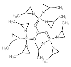 Calcium(2+), tris[tris(2-methyl-1-aziridinyl)phosphine oxide-O]-, dichloride结构式
