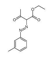 ethyl 2-[(3-methylphenyl)diazenyl]-3-oxobutanoate结构式