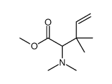 methyl 2-(dimethylamino)-3,3-dimethylpent-4-enoate结构式