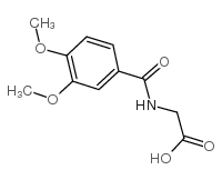 (3,4-二甲氧基苯甲酰基氨基)-乙酸结构式