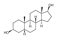 3-beta,17-beta-二羟基本胆烷结构式