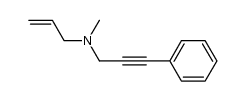 N-methyl-N-(3-phenylprop-2-ynyl)prop-2-en-1-amine Structure