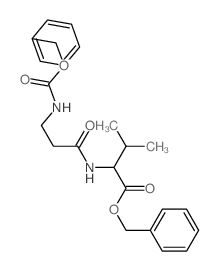 benzyl 3-methyl-2-(3-phenylmethoxycarbonylaminopropanoylamino)butanoate结构式