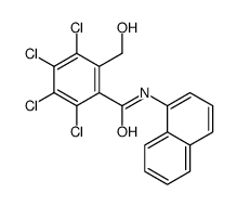 2,3,4,5-tetrachloro-6-(hydroxymethyl)-N-naphthalen-1-ylbenzamide结构式
