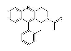 2-acetyl-10-o-tolyl-1,2,3,4-tetrahydro-benzo[b][1,6]naphthyridine结构式