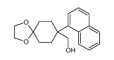 (8-naphthalen-1-yl-1,4-dioxaspiro[4.5]decan-8-yl)methanol结构式