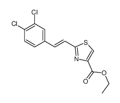 ethyl 2-[2-(3,4-dichlorophenyl)ethenyl]-1,3-thiazole-4-carboxylate Structure