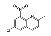 6-chloro-2-methyl-8-nitroquinoline Structure