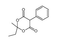 2-ethyl-2-methyl-5-phenyl-1,3-dioxane-4,6-dione结构式