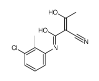 N-(3-chloro-2-methylphenyl)-2-cyano-3-hydroxybut-2-enamide Structure