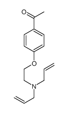 1-[4-[2-[bis(prop-2-enyl)amino]ethoxy]phenyl]ethanone结构式