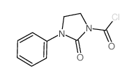 1-Imidazolidinecarbonylchloride, 2-oxo-3-phenyl- Structure