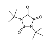 2,5-ditert-butyl-1-oxo-1,2,5-thiadiazolidine-3,4-dione结构式