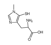 (2S)-2-amino-3-(1-methyl-5-sulfanylimidazol-4-yl)propanoic acid结构式