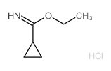 环丙烷甲酰亚氨酸乙酯盐酸盐结构式