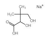 2,4-dihydroxy-3,3-dimethyl-butanoic acid Structure