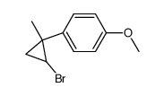 1-bromo-2-p-anisyl-2-methylcyclopropane结构式
