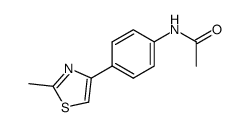 N-[4-(2-methyl-4-thiazolyl)phenyl]acetamide结构式
