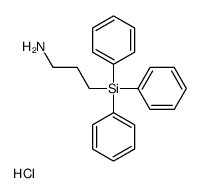 3-triphenylsilylpropan-1-amine,hydrochloride Structure