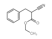 Benzenepropanoic acid, a-cyano-, ethyl ester Structure