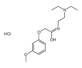 N-[2-(diethylamino)ethyl]-2-(3-methoxyphenoxy)acetamide,hydrochloride Structure