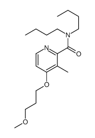 N,N-dibutyl-4-(3-methoxypropoxy)-3-methylpyridine-2-carboxamide Structure
