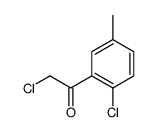 Ethanone, 2-chloro-1-(2-chloro-5-methylphenyl)- (9CI)结构式