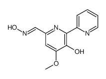 (E)-3-Hydroxy-4-methoxy-[2,2'-bipyridine]-6-carbaldehyde oxime结构式