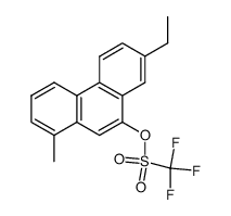 1,7-dimethyl-9-phenanthryl trifluoromethanesulfonate结构式