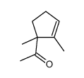 1-(1,2-dimethylcyclopent-2-en-1-yl)ethanone Structure