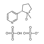 3-[(2S)-1-methyl-3,4-dihydro-2H-pyrrol-1-ium-2-yl]pyridine,perchloric acid,perchlorate Structure