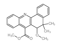 methyl 6-methoxy-5,5-dimethyl-6H-benzo[c]acridine-7-carboxylate Structure