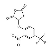 (2-nitro-4-trifluoromethyl-phenylsulfanyl)-succinic acid anhydride Structure
