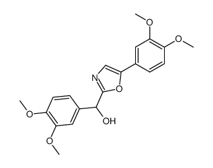 (3,4-dimethoxyphenyl)(5-(3,4-dimethoxyphenyl)oxazol-2-yl)methanol结构式