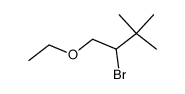 2-bromo-1-ethoxy-3,3-dimethylbutane结构式