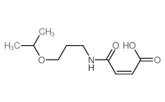 (Z)-3-(3-propan-2-yloxypropylcarbamoyl)prop-2-enoic acid Structure