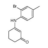 3-((2-bromo-4-methylphenyl)amino)cyclohex-2-en-1-one Structure